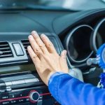 mechanic-finding-the-cause-of-car-AC-problems-in-Oceanside-CA